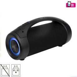   SAL BT 5000 hordozható BoomBox, 2 x 25 W, sztereó, Bluetooth, FM rádió, USB, microSD, beépített mikrofon, RGB LED, ~30 óra üzemidő