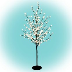   HOME CBT 200 virágzó cseresznyefa, 200 db LED, IP44, lecsavarozható fém talp, kültéri, beltéri