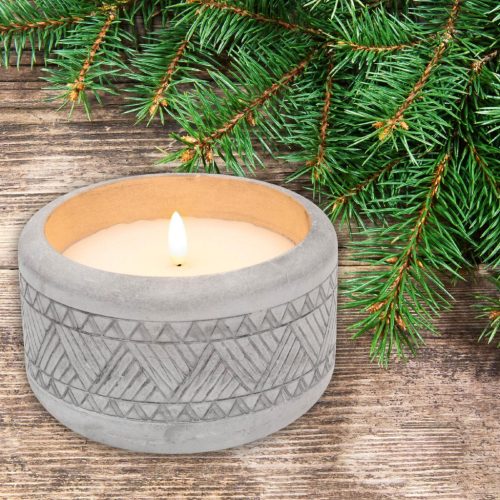 CDL_14 Home CDL 14 LED-es kőmécses, valódi viasz, LED, ismétlődő időzítés, 8,5 cm magas