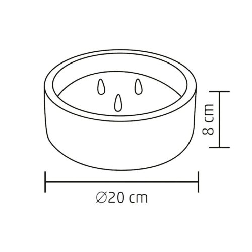 CDL_20 Home CDL 20 LED-es kőmécses, valódi viasz, 3 db LED, ismétlődő időzítés, 8 cm magas