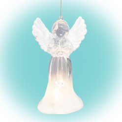CDM16 Home CDM16 LED-es dekoráció, 2 féle akril angyal, melegfehér LED
