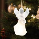 CDM16 Home CDM16 LED-es dekoráció, 2 féle akril angyal, melegfehér LED
