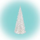 HOME CDM 12 LED-es fenyőfa asztali dísz, 12cm, 3D akril dekoráció