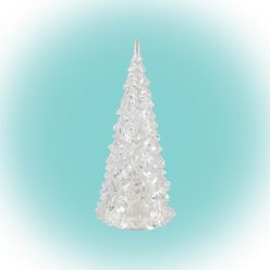   HOME CDM 12 LED-es fenyőfa asztali dísz, 12cm, 3D akril dekoráció