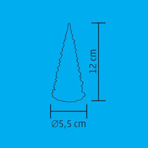 CDM_12 Home CDM 12 LED-es fenyőfa asztali dísz, 12cm, 3D akril dekoráció