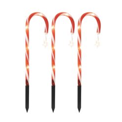 CDY3LED Home CDY3LED világító cukorbot szett, kül- és beltéri kivitel, 3 db cukorbot vezetékkel öss