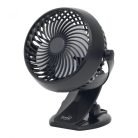 HOME CLF 10/BK csíptetős, akkumulátoros ventilátor, 3 fokozat, 10 cm-es lapátátmérő, állítható fejrész, 1800 mAh Li-ion akkumulátor, fekete