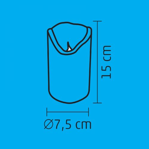 CMW_16 Home CMW 16 LED-es viaszgyertya, mozgó lángeffekt, valódi viasz, 1 db LED