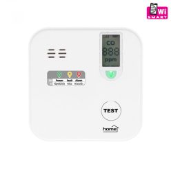 CO10SMART Home CO10SMART szén-monoxid vészjelző, Tuya kompatibilis, Wi-Fi kapcsolat , LCD kijelző, 