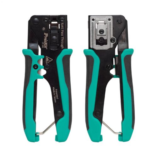 CP-342 Pro'skit CP-342 UTP-RJ45-8P8C gyorskrimpelő fogó, nyitott végű dugókhoz, biztonsági zár, gyo