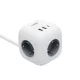 CUBE2 Home CUBE2 kocka elosztó, max. 3680 W, USB töltő, 3 aljzat gyermekvédelemmel, 1,5 m hosszú ve