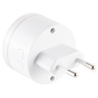 HOME DB 1000AC vezeték nélküli csengő, 100m hatótáv, 38 dallam, 4 fokozatú hangerő, kék LED gyűrű, néma mód, 230V-os tápellátás