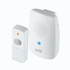 HOME DB 1001DC vezeték nélküli csengő, 100m hatótáv, 8 dallam, kék fényjelzés, 256 digitális kód, elemes kivitel, IP 44 védett nyomógomb
