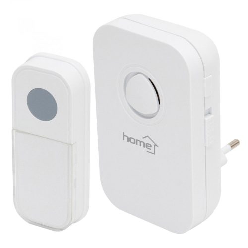 HOME DB 1051AC vezeték nélküli csengő, 100 m hatótáv, 3 fokozatú hangerő, 36 dallam, 230 V-os tápellátás