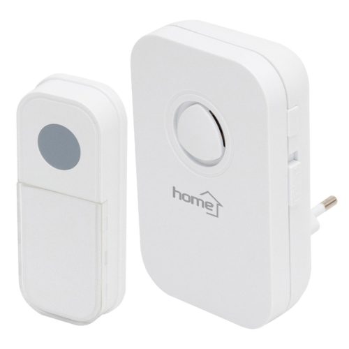 HOME DB 1091AC vezeték nélküli csengő, 100 m hatótáv, 3 fokozatú hangerő, 36 dallam, 230 V-os tápellátás