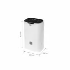 DHM20WIFI HOME DHM20WIFI párátlanító, max. 20 liter / 24 h, max. 32 m²-ig, 4 üzemmód, Wifi-s, TUYA 