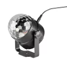 DL80R SAL DL80R projektoros party lámpa, RGB LED, 80 mm átmérő, álló vagy körbe forgó fényeffekt, a