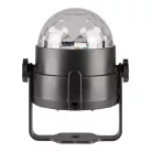 DL80R SAL DL80R projektoros party lámpa, RGB LED, 80 mm átmérő, álló vagy körbe forgó fényeffekt, a