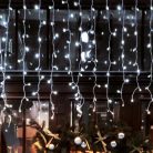 DLFJ_400_WH Home DLFJ 400/WH LED-es fényfüggöny, 10 m / 400 db hidegfehér LED, állófényű, fehér vez