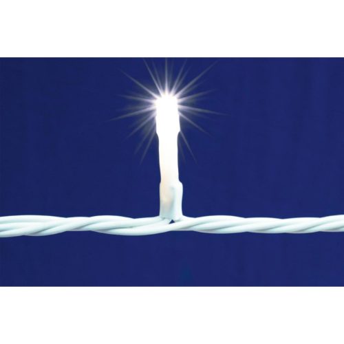 DLFJ_400_WH Home DLFJ 400/WH LED-es fényfüggöny, 10 m / 400 db hidegfehér LED, állófényű, fehér vez