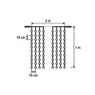 DLF_210_WH Home DLF 210/WH LED-es fényfüggöny, 2x1 m / 210 db hidegfehér LED, állófényű, fehér veze