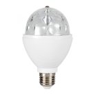 HOME DL 4/27 LED diszkólámpa, 360°forgó búra, 3 x 1 W RGB LED