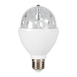   HOME DL 4/27 LED diszkólámpa, 360°forgó búra, 3 x 1 W RGB LED