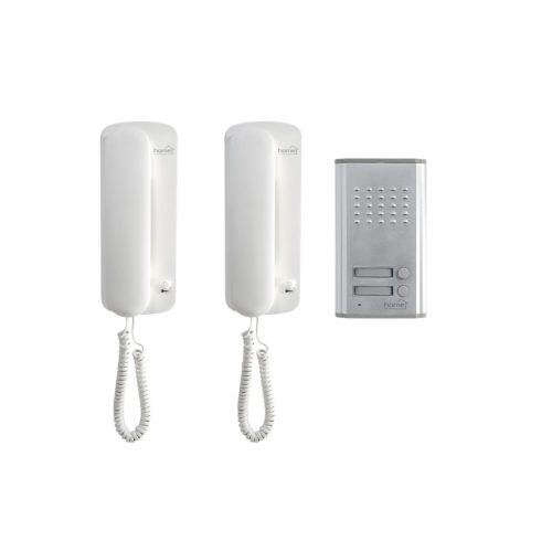 DP_012 Home DP 012 kétlakásos vezetékes kaputelefon szett, kétvezetékes rendszer, kiváló hangátvite