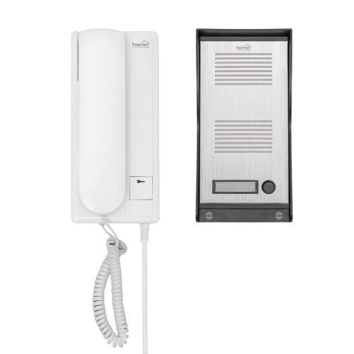 DP_22 Home DP 22 vezetékes kaputelefon szett, falon kívüli alumínium kültéri egység, kétvezetékes b
