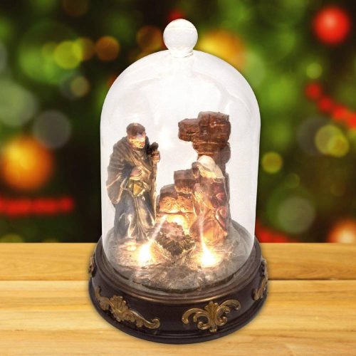 HOME DRM 6 Betlehem világító asztali dísz, 2db LED, beltéri, elemes működés
