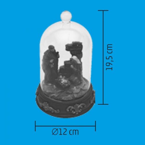 HOME DRM 6 Betlehem világító asztali dísz, 2db LED, beltéri, elemes működés