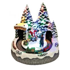 DRM_8 Home DRM 8 dioráma, mikulás, vonat, LED, világító, zenélő, beltéri