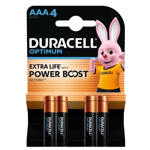 Duracell_Optimum_LR03 Duracell OPTIMUM LR03 10PP110050 AAA alkáli elem, 1,5 V feszültség, kiemelked