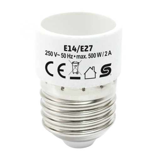 HOME E14/E27 foglalatátalakító adapter, max. 2 A