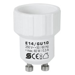 HOME E14/GU10 foglalatátalakító adapter, max. 0,3 A