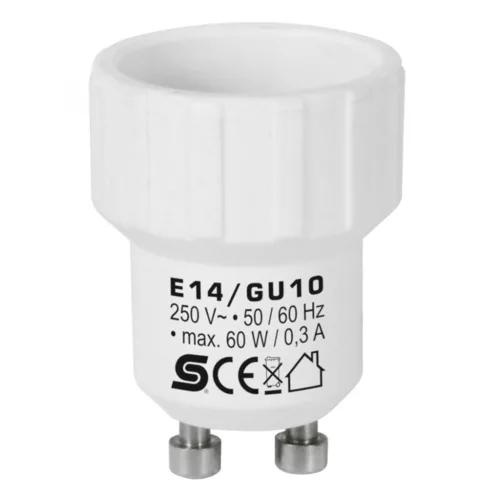 E14_GU10 Home E14/GU10 foglalatátalakító adapter, max. 0,3 A