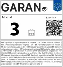 Noirot E184113 Radiance H 1000 BL elektromos hősugárzó panel, 1000 W, IP24 védettség, beépített termosztát LCD kijelzővel, fali kivitel