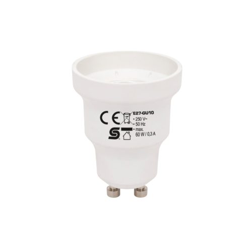 E27-GU10 Home E27-GU10 foglalatátalakító adapter, max. 0,3 A