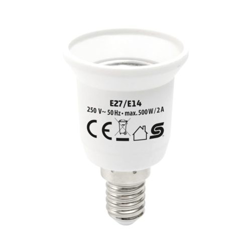 HOME E27/E14 foglalatátalakító adapter, max. 2 A
