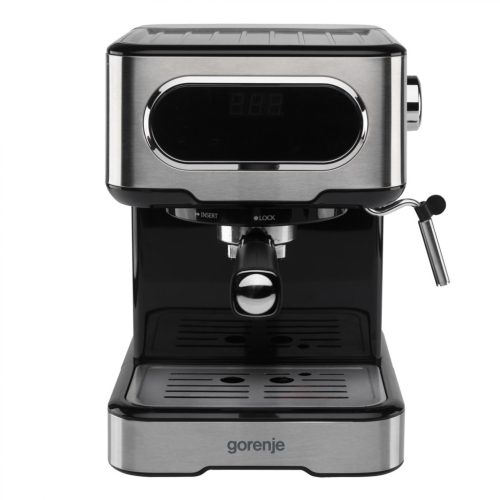 ESCM15DBK Gorenje ESCM15DBK digitális eszpresszó kávéfőző, 15 bar, érintőgombok, 1,5 literes tartáy