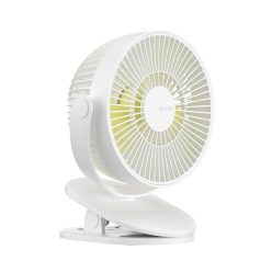 FA18Swhite JisuLife FA18S White csíptetős ventilátor, 4000mAh akkumulátor, fehér