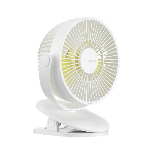 FA18Swhite JisuLife FA18S White csíptetős ventilátor, 4000mAh akkumulátor, fehér
