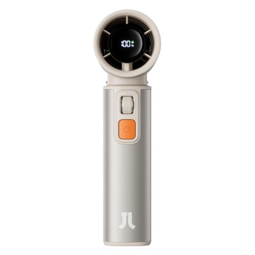 FA55brown__Ultra_1_LightBrown_ JisuLife FA55 Brown kézi ventilátor, 9000mAh akkumulátor, LED kijelz