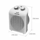 FK1G HOME FK1G ventilátoros fűtőtest, max. 2000 W, termosztát, 2 fokozat, 3 funkció, fehér/szürke s