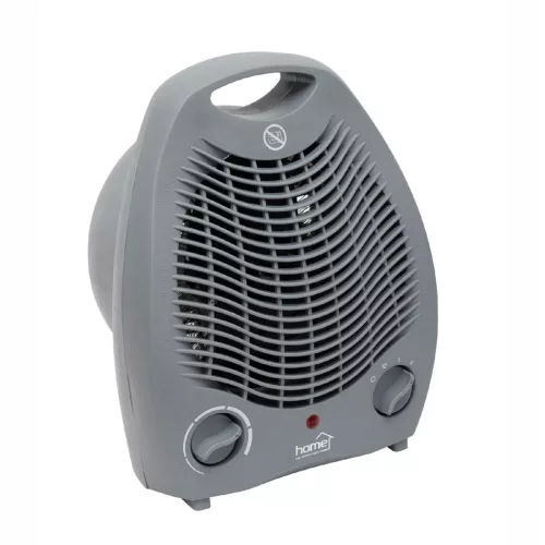 FK1M HOME FK1M ventilátoros fűtőtest, max. 2000 W, 2 fokozat, 3 funkció, termosztát, szürke színű
