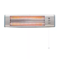 FK20 HOME FK20 kvarccsöves fűtőtest, 1200 W, 2 fokozat, fémház, falra szerelhető kivitel