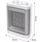 FK50 HOME FK50 kerámia fűtőtest, max. 1500 W, 2 fokozat, termosztát, 3 üzemmód, PTC fűtőelem