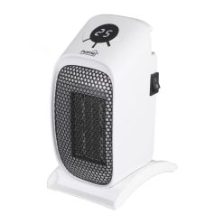   HOME FKH 400 hordozható elektromos mini kerámia fűtőtest, 400W, elektronikus termosztát, fehér