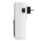 HOME FKH 401 hordozható elektromos mini kerámia fűtőtest, 400W, elektronikus termosztát, lángeffekt, fehér