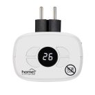 HOME FKH 401 hordozható elektromos mini kerámia fűtőtest, 400W, elektronikus termosztát, lángeffekt, fehér